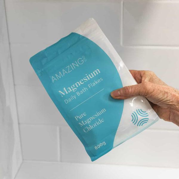 Amazing Oils - Magnesium Daily Bath Flakes - 800g - The Bare Theory