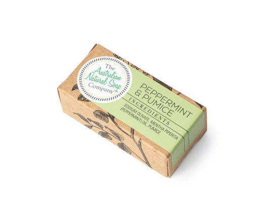 Australian Natural Soap Company - Soap Bar - Peppermint & Pumice - The Bare Theory