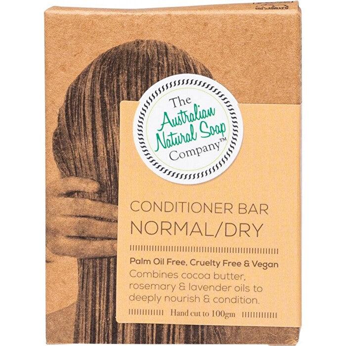 Australian Natural Soap Company - Solid Conditioner Bar - Normal / Dry 100g - The Bare Theory