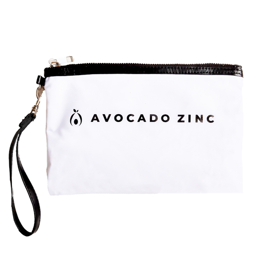 Avocado Zinc - Vegan Leather Beach Pouch - The Bare Theory