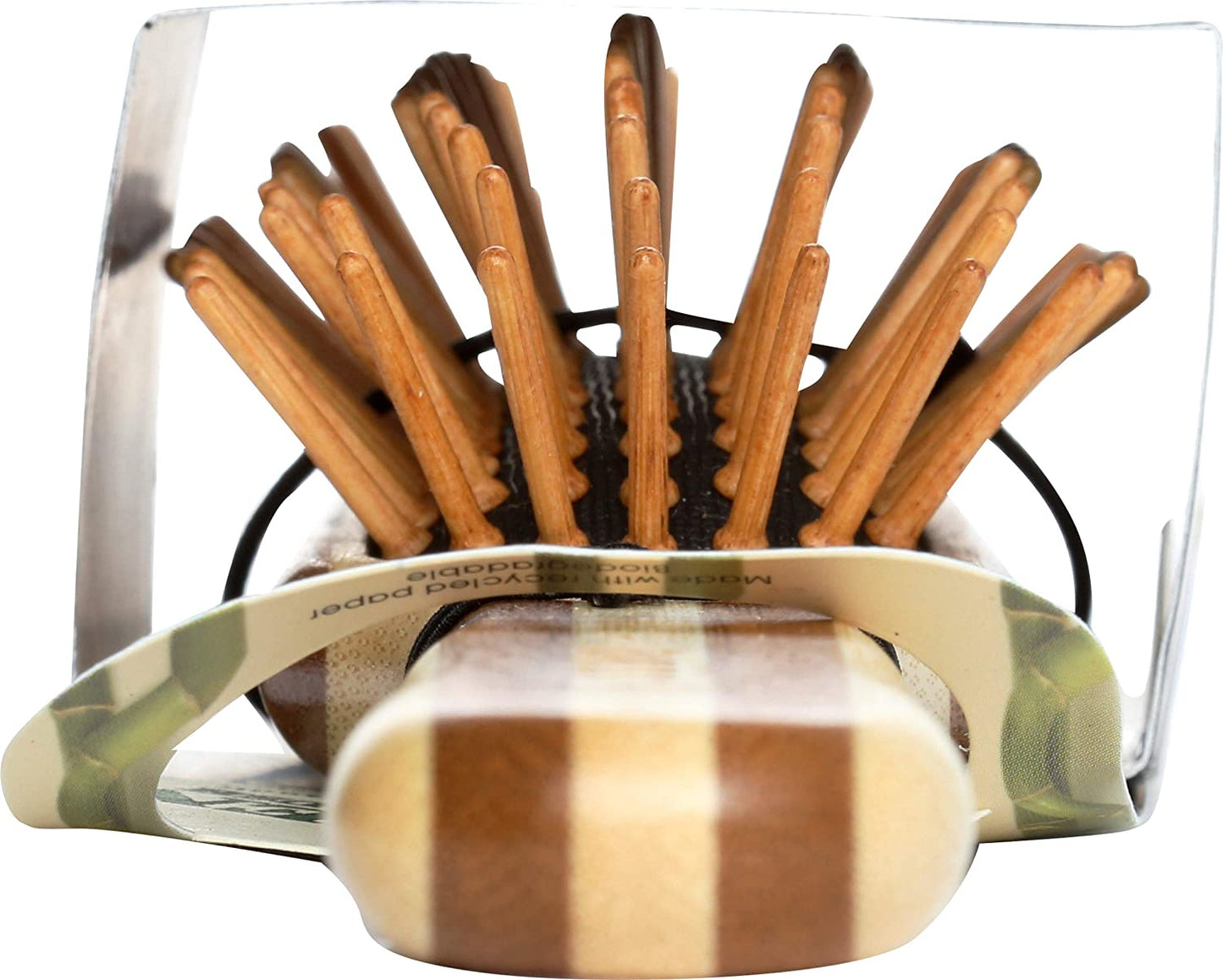 BASS - Bamboo Wood Hair Brush - Professional Style - The Bare Theory