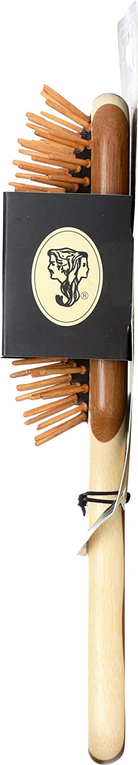 BASS - Bamboo Wood Hair Brush - Professional Style - The Bare Theory