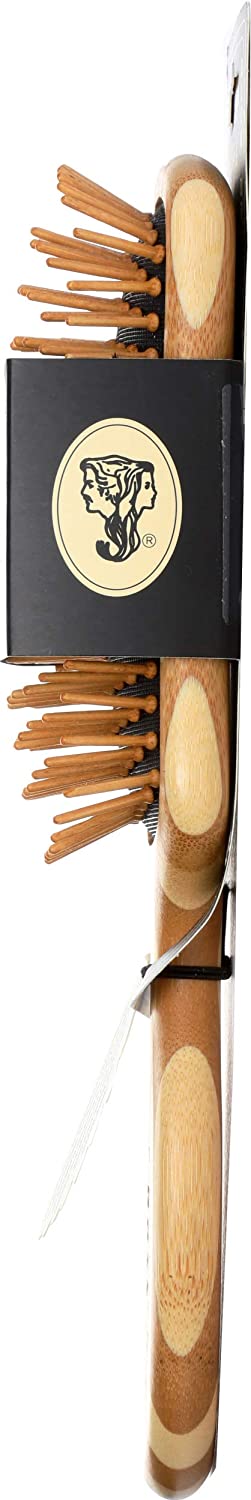 BASS - Bamboo Wood Hair Brush - SEMI S SHAPED - The Bare Theory