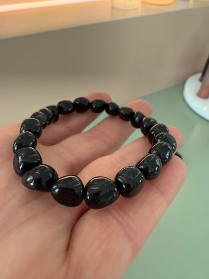 Black Tourmaline Crystal Bracelet - The Bare Theory