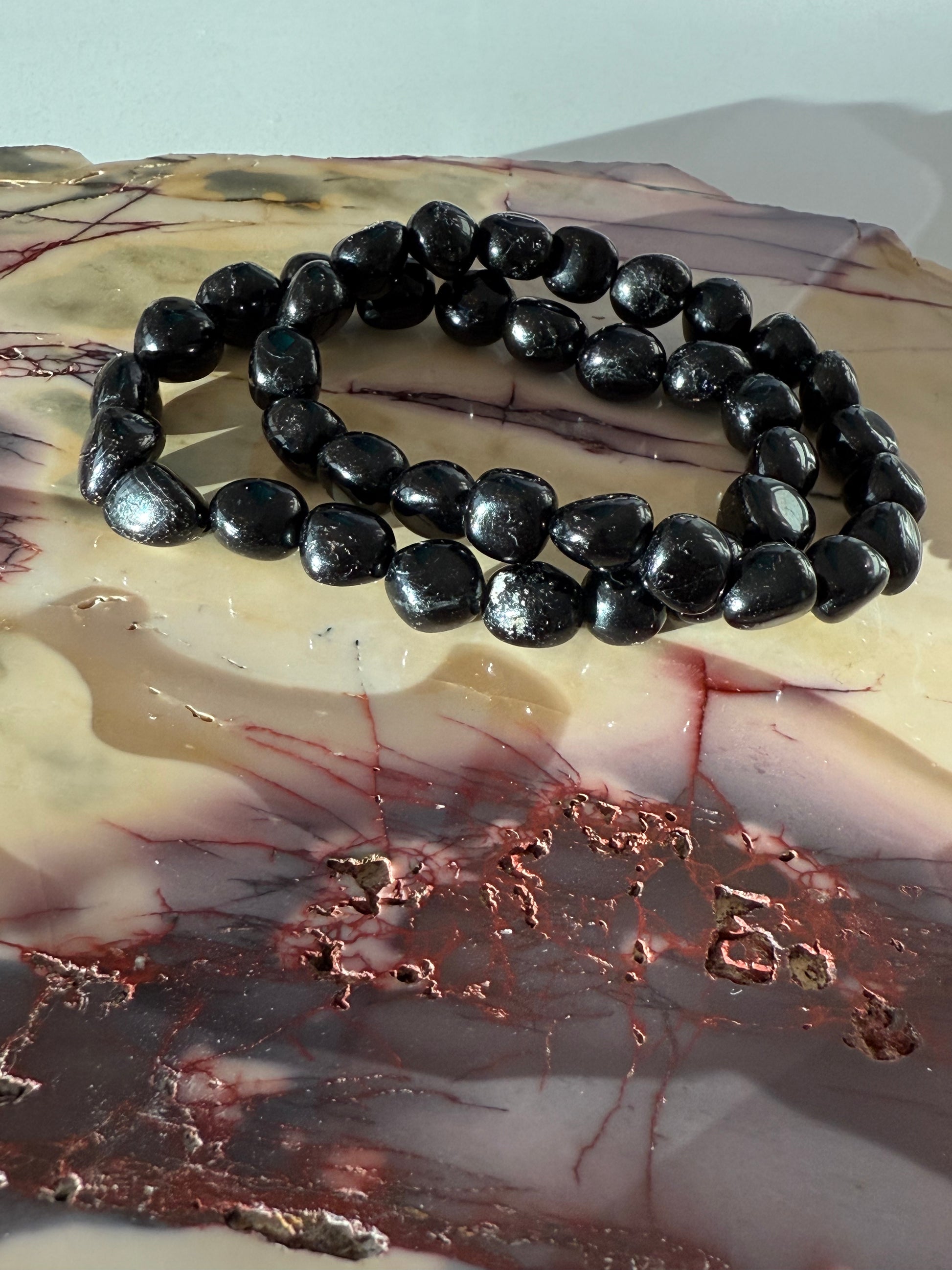 Black Tourmaline Crystal Bracelet - The Bare Theory