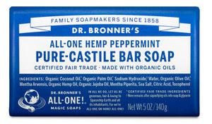 Dr Bronner's - Bar Soap - PEPPERMINT Dr Bronner - The Bare Theory