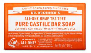 Dr Bronner's - Bar Soap - TEA TREE - The Bare Theory