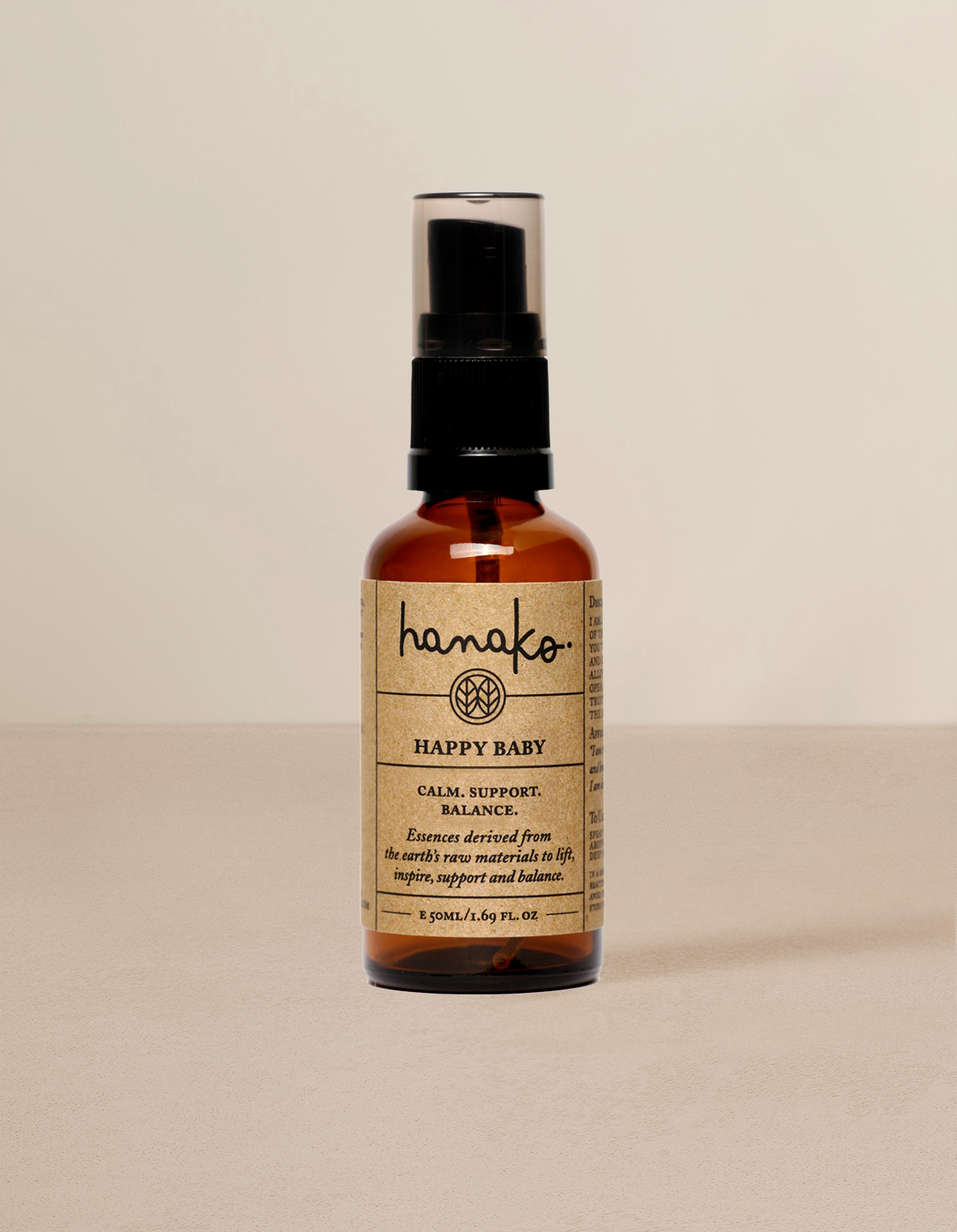 Hanako - Happy Baby Pure Aromatherapy Mist - The Bare Theory