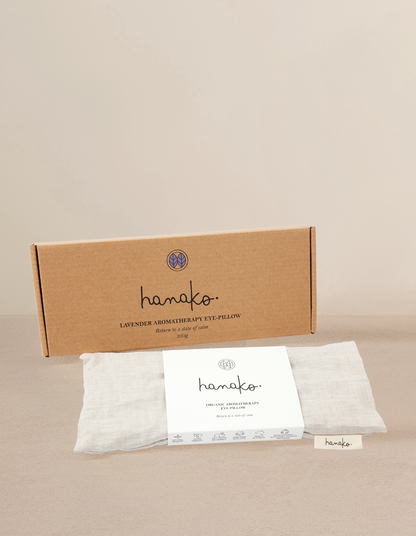 Hanako - Lavender Beige Aromatherapy Eye Pillow - The Bare Theory