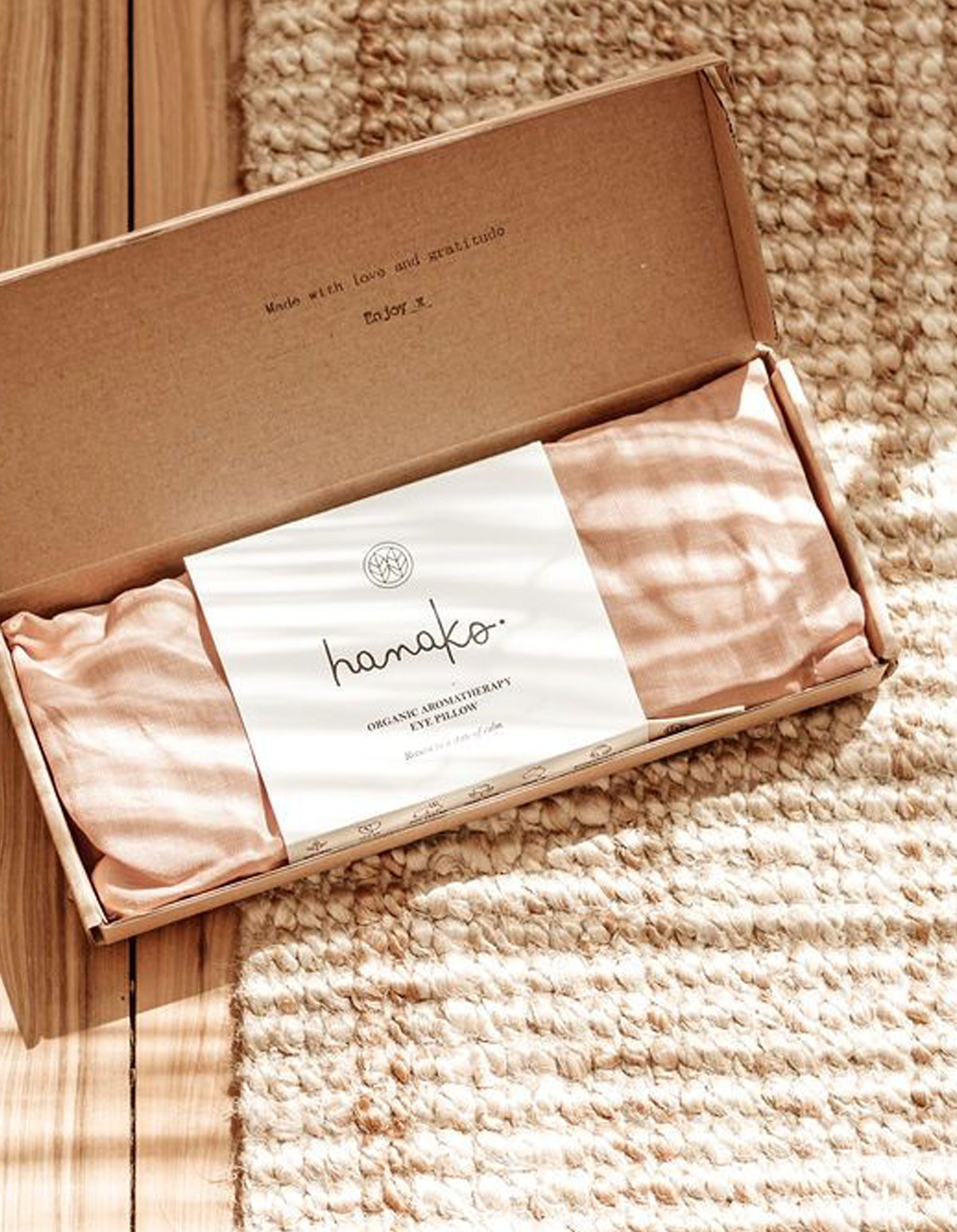 Hanako - Rose Aromatherapy Organic Eye Pillow - The Bare Theory