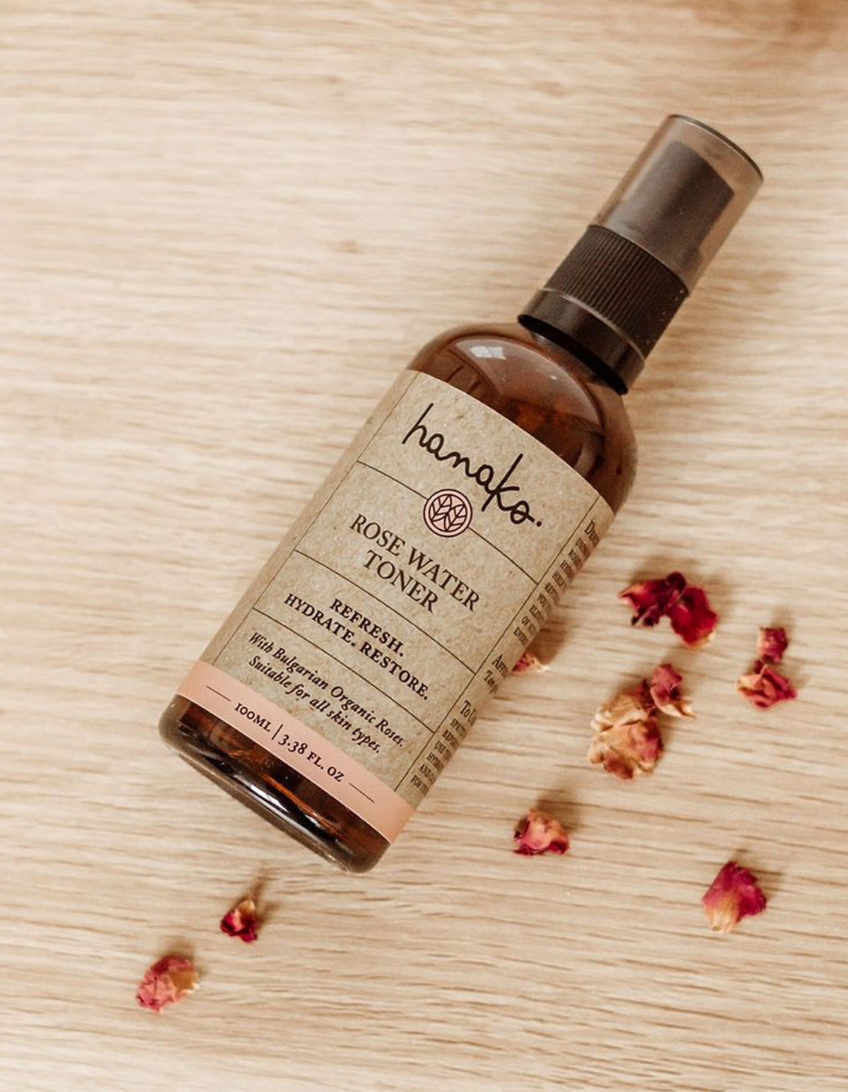 Hanako - Rose Water Toner (Organic) - The Bare Theory