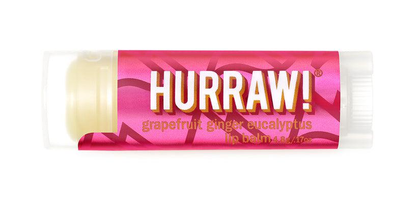 Hurraw! Balms - Ayurvedic Lip Balm - Grapefruit Ginger Eucalyptus - The Bare Theory