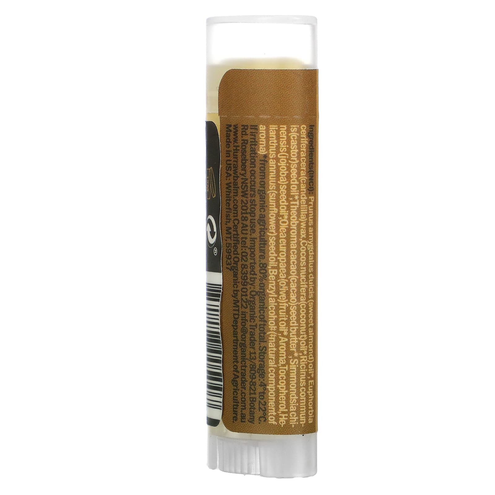 Hurraw! Balms - HR Almond Lip Balm 4.8g - The Bare Theory