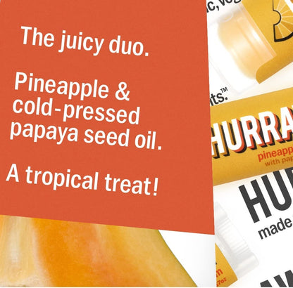 Hurraw! Balms - HR Pineapple + Papaya Lip Balm 4.8g - The Bare Theory