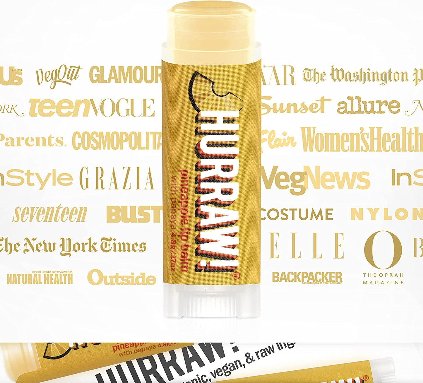 Hurraw! Balms - HR Pineapple + Papaya Lip Balm 4.8g - The Bare Theory