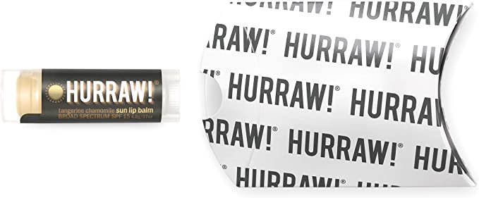 Hurraw! Balms - HR Sun Tangerine Chamomile Lip BalmSPF15 4.8g - The Bare Theory