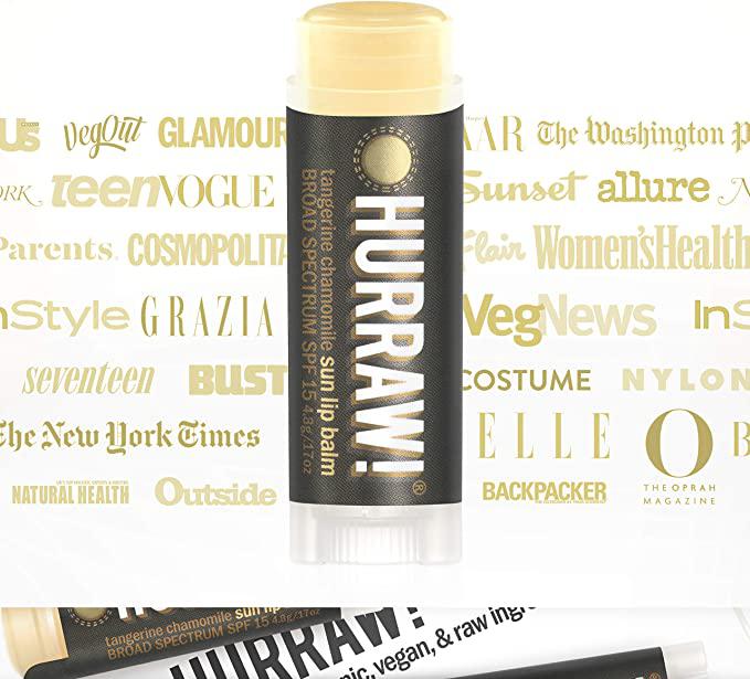 Hurraw! Balms - HR Sun Tangerine Chamomile Lip BalmSPF15 4.8g - The Bare Theory