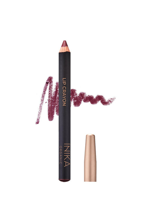 INIKA - Lip Crayon - Deep Plum - The Bare Theory