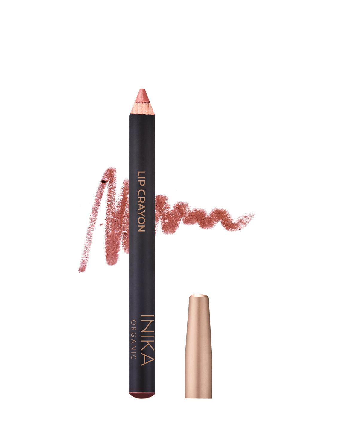 INIKA - Organic Lip Crayon - Rose Nude - The Bare Theory