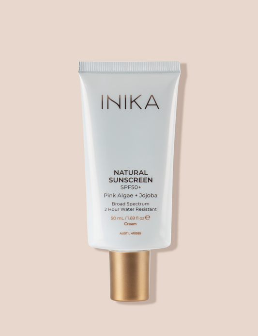 INIKA Organic Natural Sunscreen SPF50+ 50mL - The Bare Theory