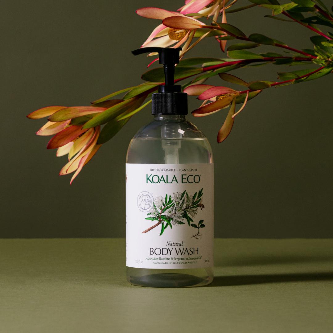 Koala Eco - Body Wash. Rosalina & Peppermint Essential Oil - The Bare Theory