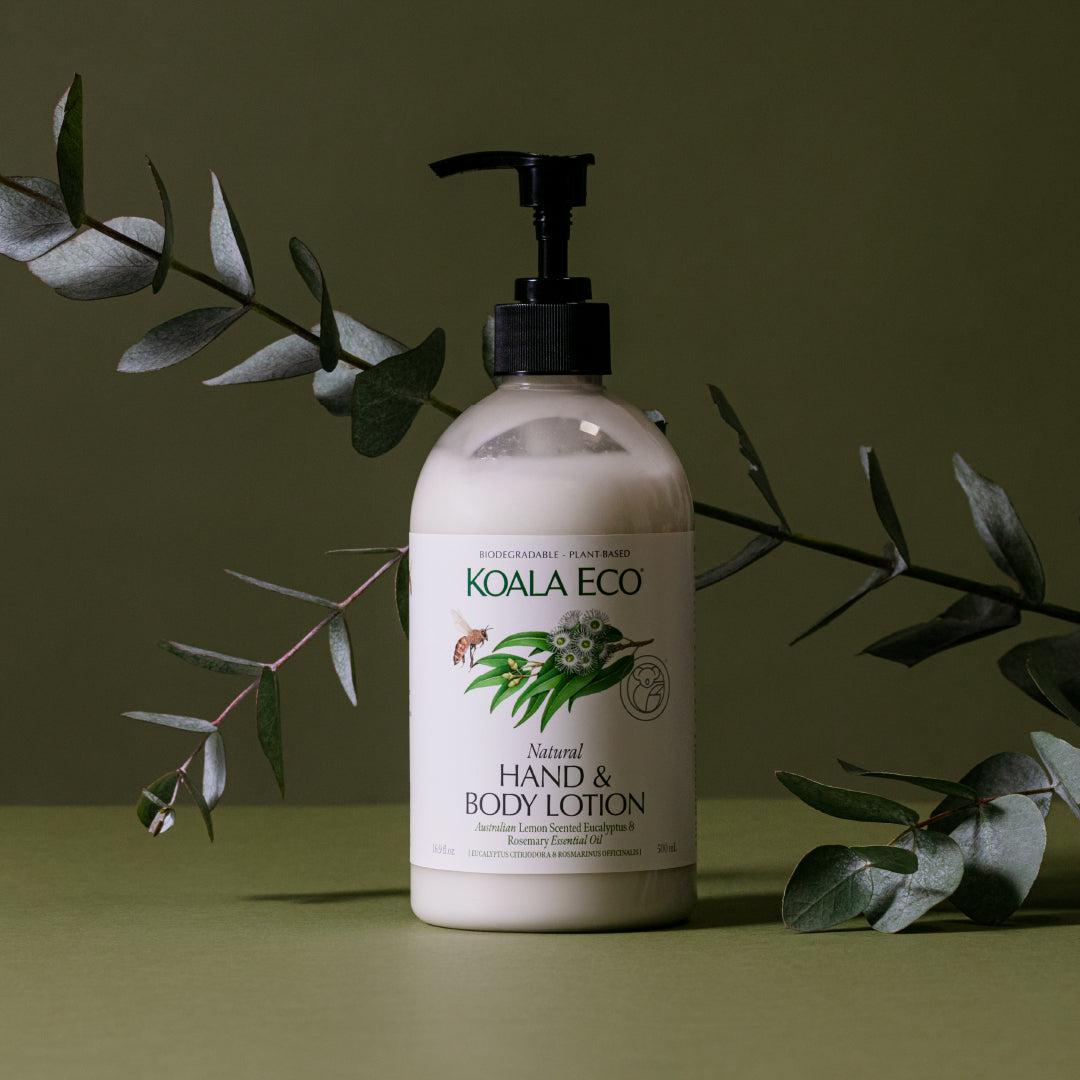 Koala Eco - Hand & Body Lotion - Lemon Scented Eucalyptus & Rosemary Essential Oil - The Bare Theory