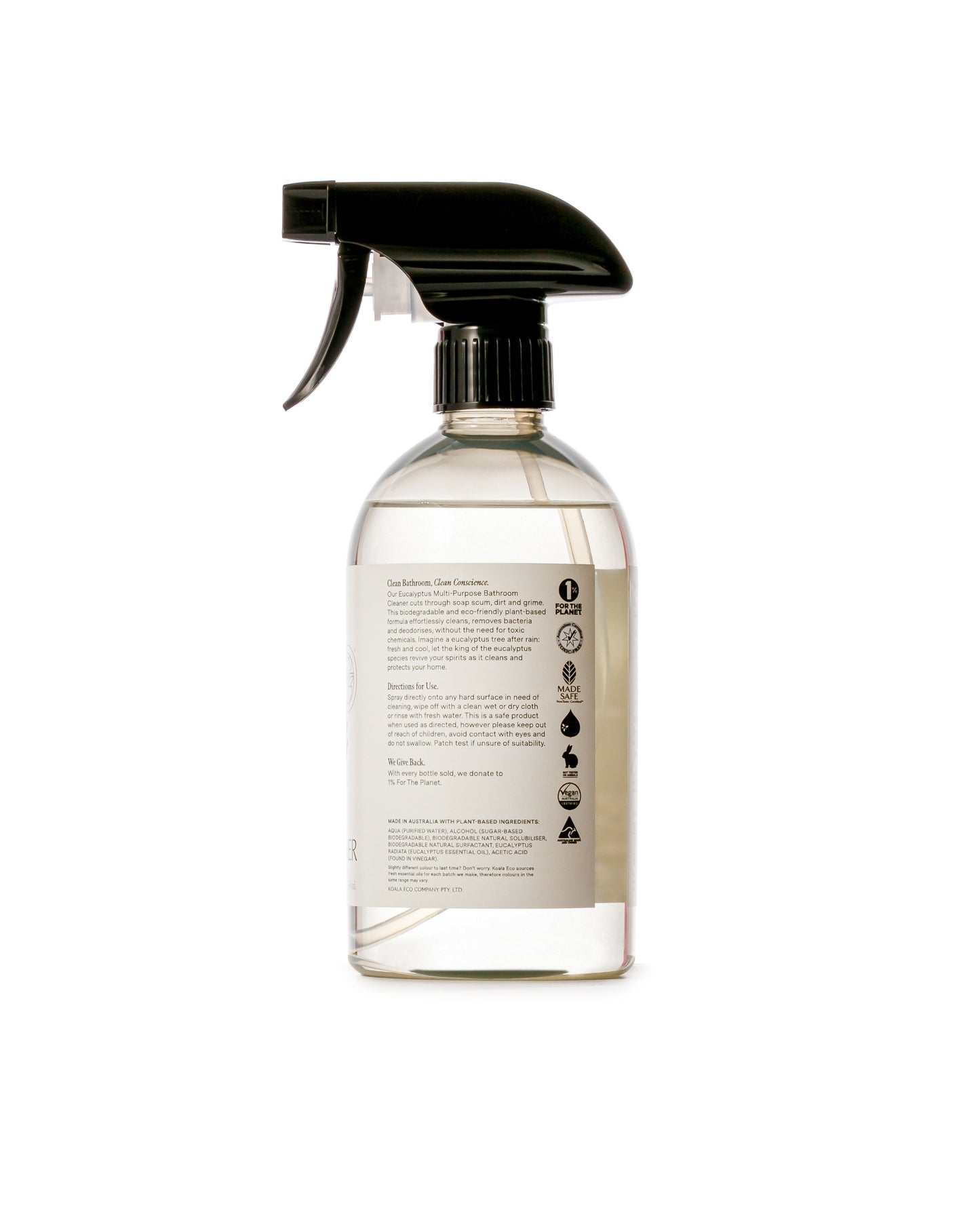 Koala Eco - Multi-Purpose Bathroom Cleaner. Eucalyptus Essential Oil - The Bare Theory