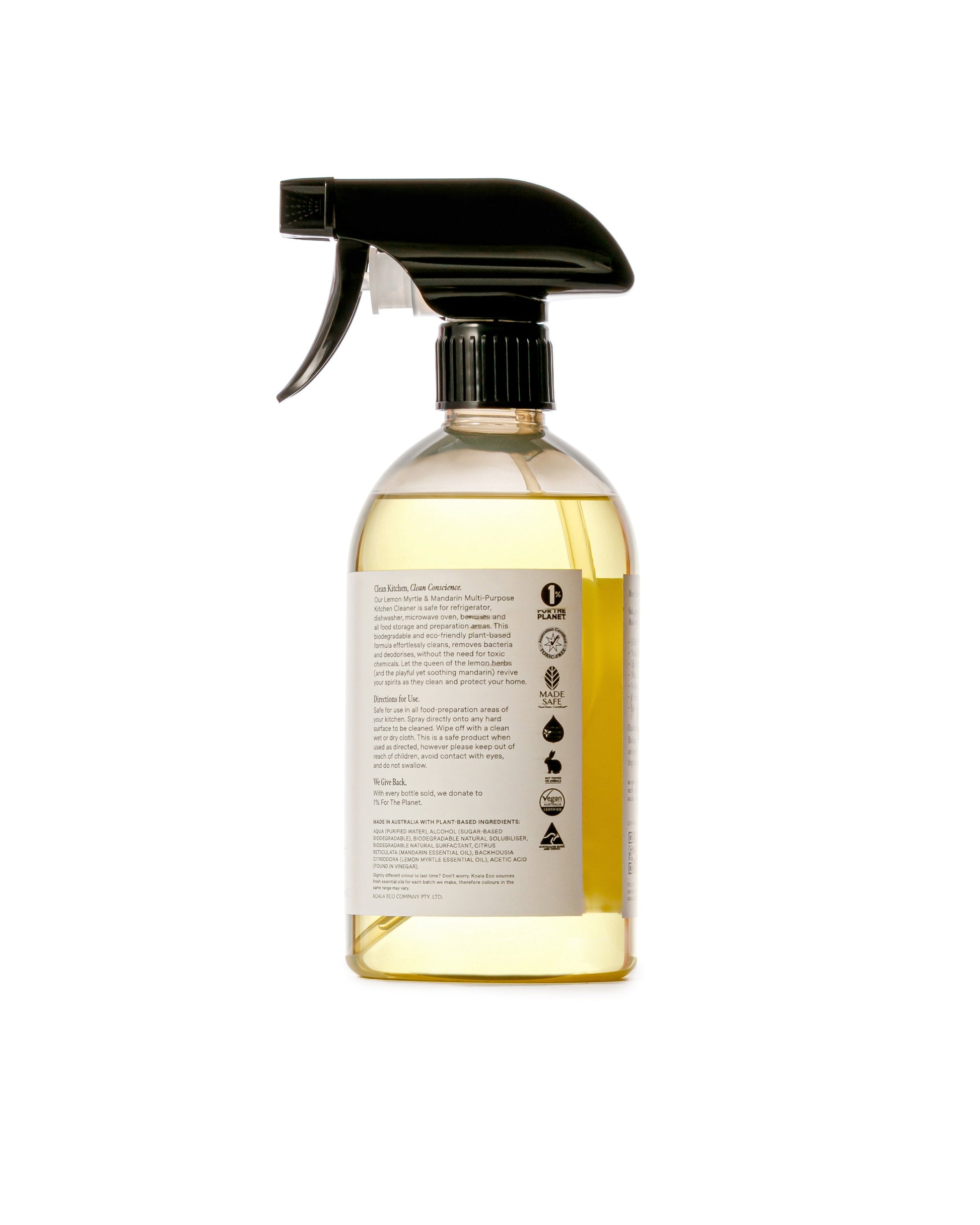Koala Eco - Multi-Purpose Kitchen Cleaner. Lemon Myrtle & Mandarin Essential Oil - The Bare Theory