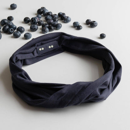 KOOSHOO - Twist Headband - Midnight Blue - The Bare Theory