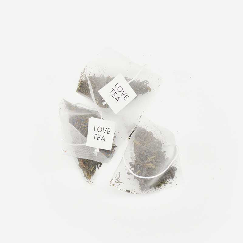 Love Tea - Green Tea Pyramid Tea Bags - 50 - The Bare Theory