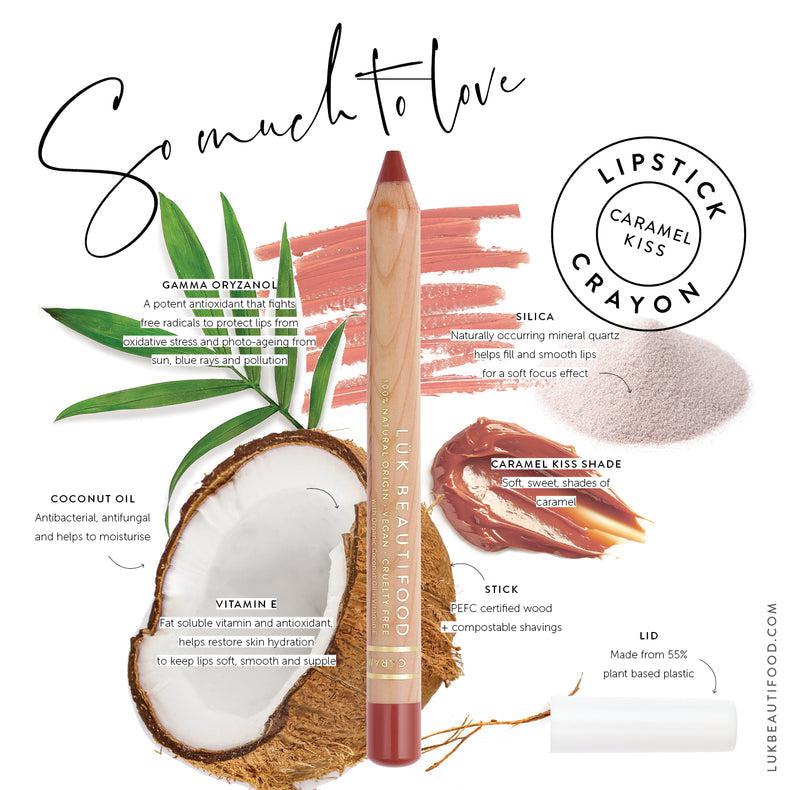 Luk Beautifood - Lipstick Crayon - Caramel Kiss - The Bare Theory