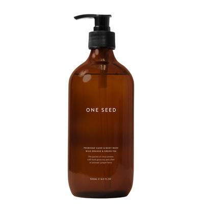 One Seed - NEW Probiome Hand & Body Wash - Wild Orange & Green Tea - The Bare Theory