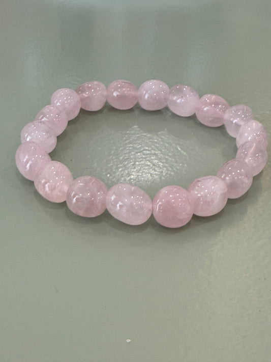 Rose Quartz Crystal Bracelet - The Bare Theory