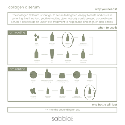 Sabbia Co - Collagen C Serum | 30ml - The Bare Theory