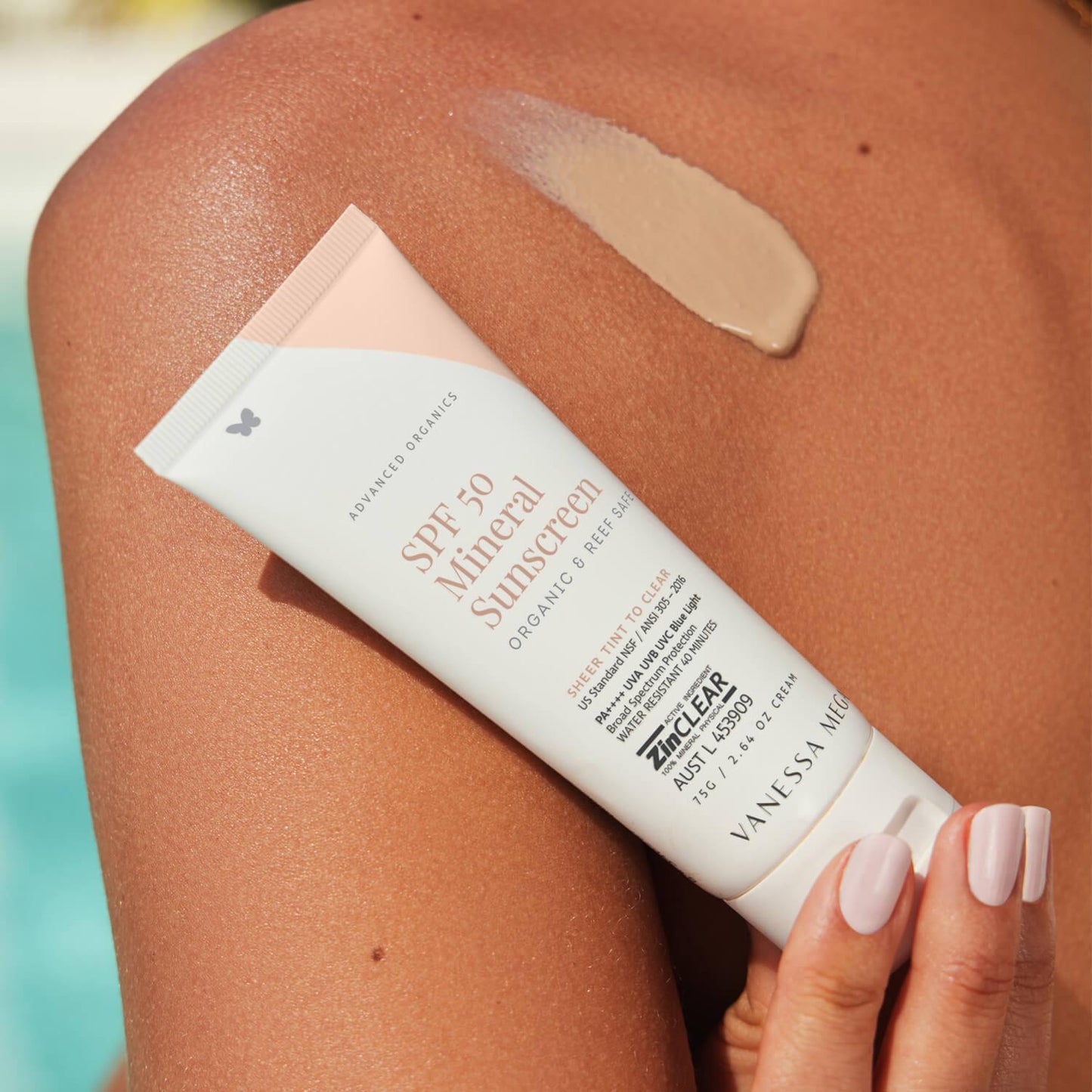 SPF 50 Mineral Sunscreen | Organic & Reef Safe | 75g - The Bare Theory