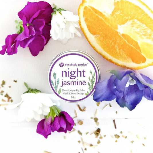 The Physic Garden - Lip Balm 14g - Night Jasmine - The Bare Theory