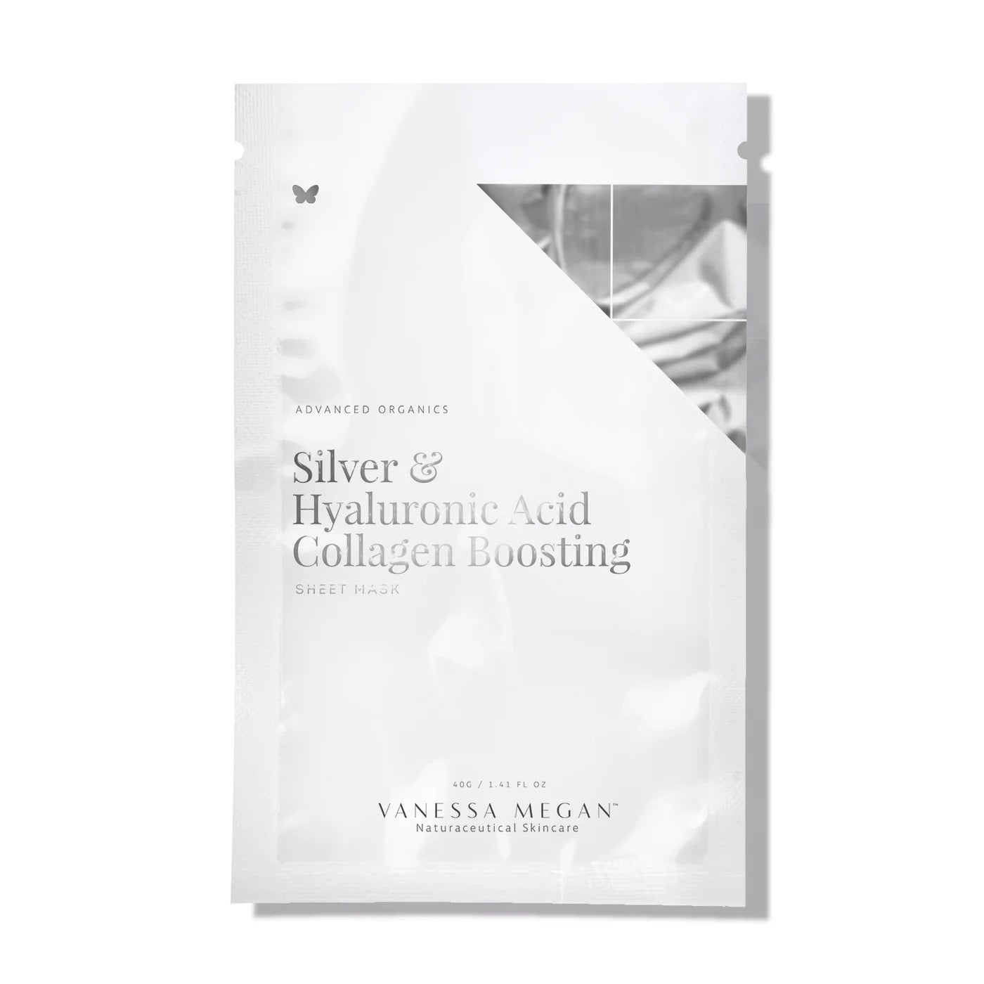 Vanessa Megan - Silver & Hyaluronic Acid | Collagen Boosting Sheet Mask | 3-Pack - The Bare Theory