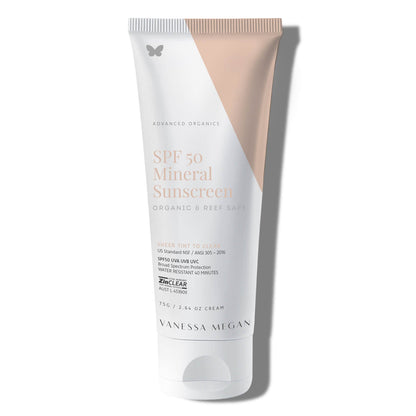 Vanessa Megan - SPF 50 Mineral Sunscreen | Organic & Reef Safe | 75g - The Bare Theory