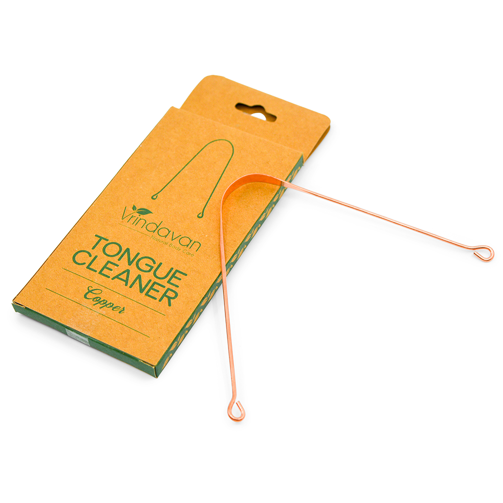 Vrindavan Body Care - Tongue Cleaner (Copper) - The Bare Theory